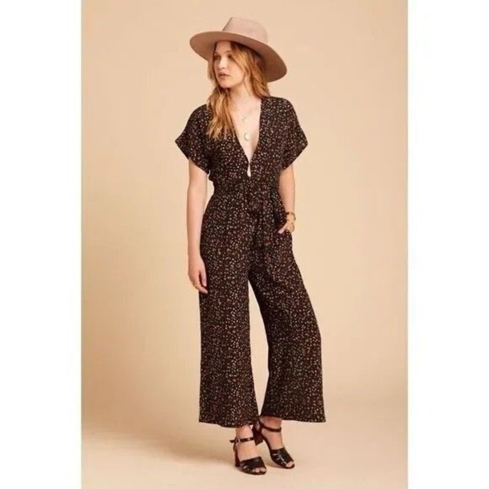 Faithfull The Brand Alena Floral Jumpsuit La Contrie Print Womens Wide Leg 4